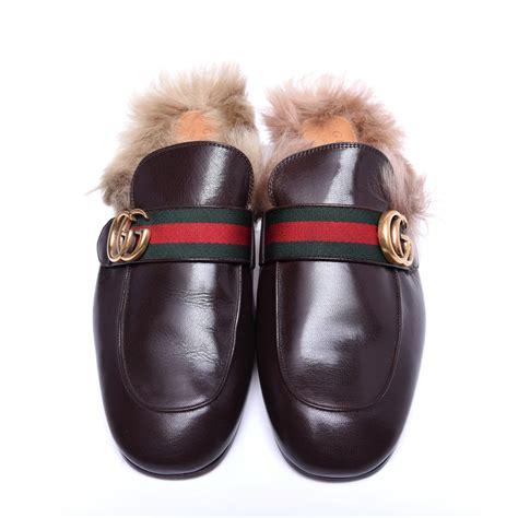 gucci fur slides men's.